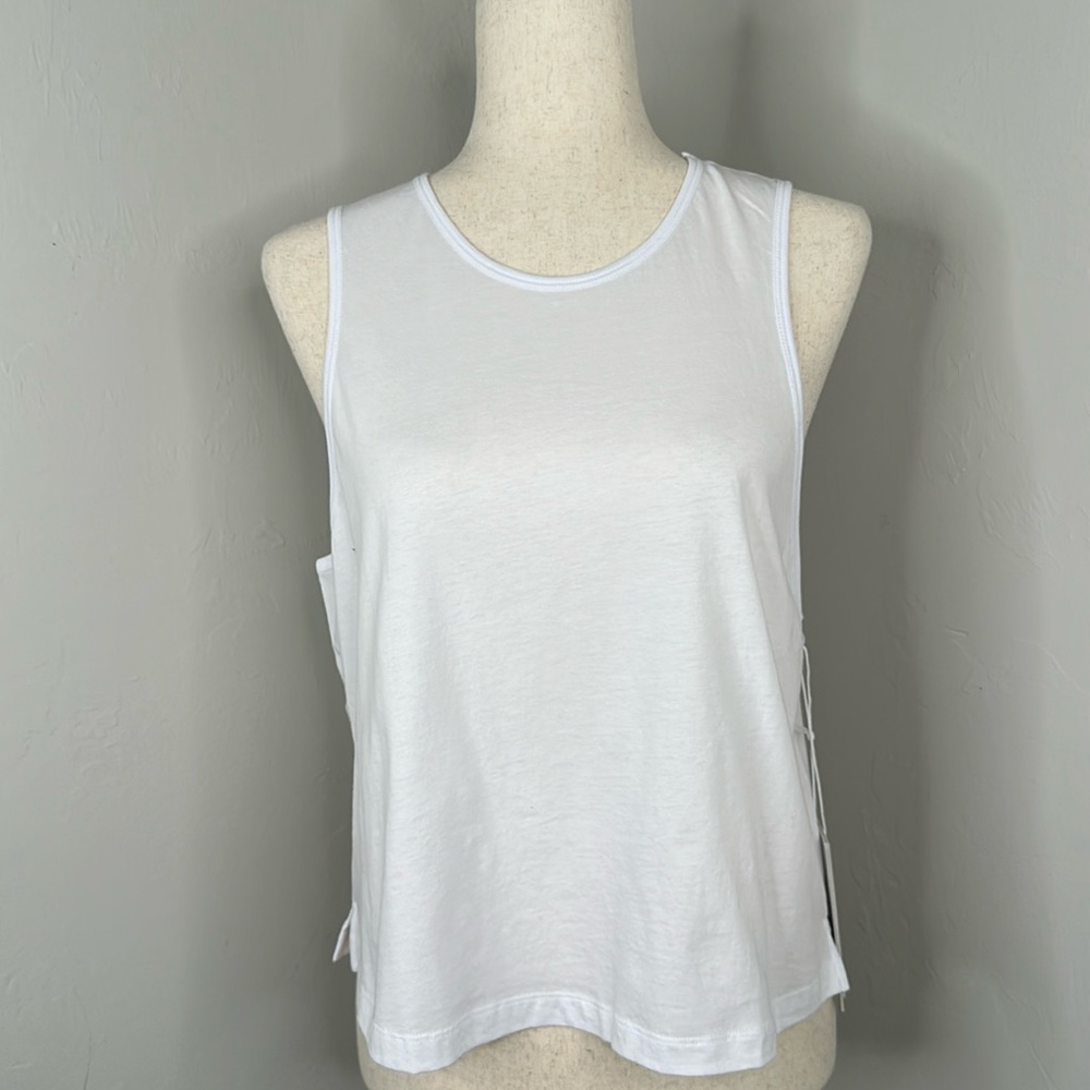 Johnny Was calm White Scoop Neck Tank NWT